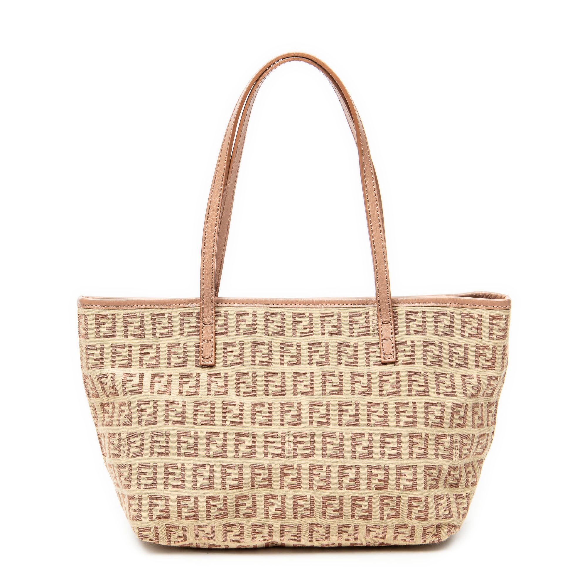 Shoulder Bag Small Roll Tote Beige Zucchino Canvas