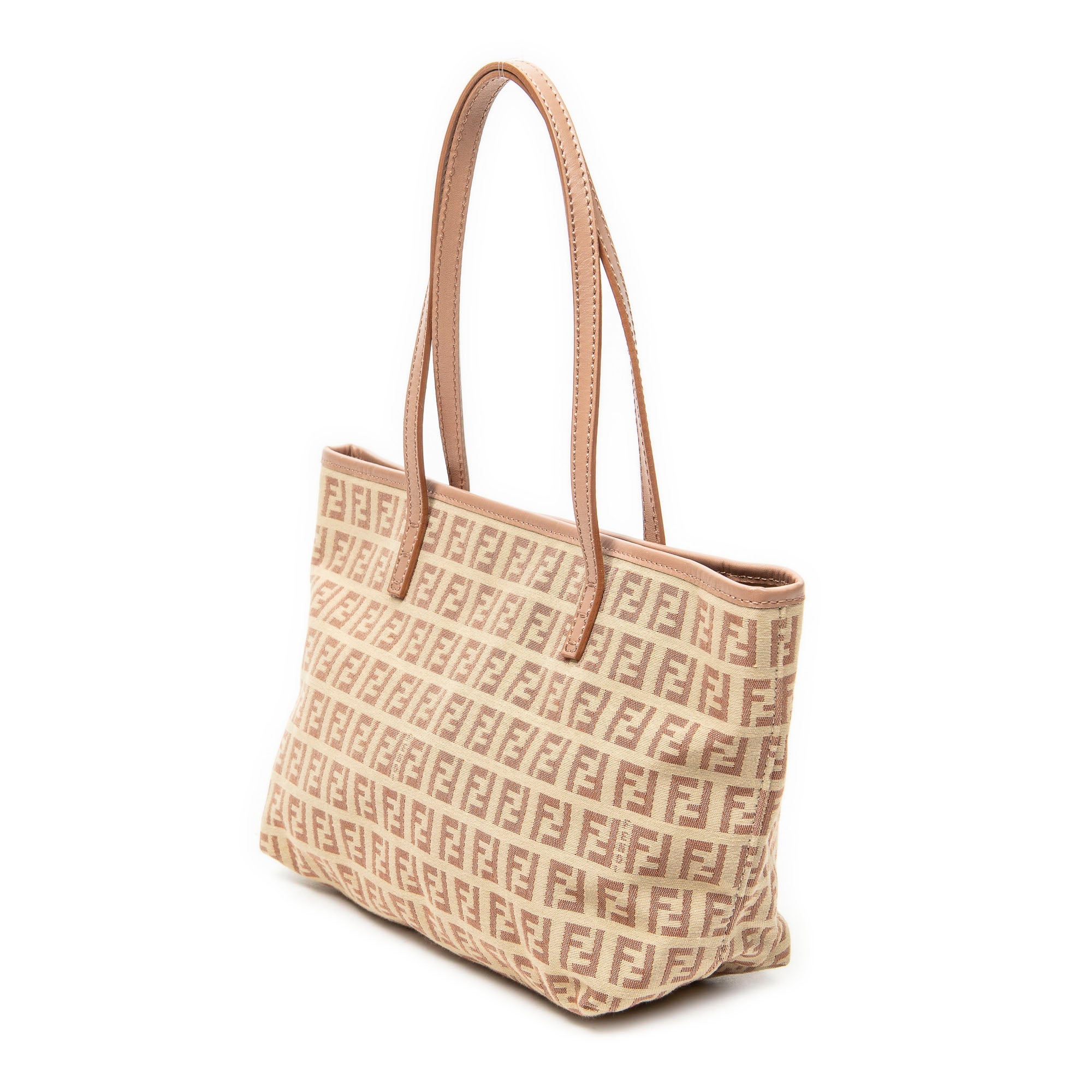 Shoulder Bag Small Roll Tote Beige Zucchino Canvas