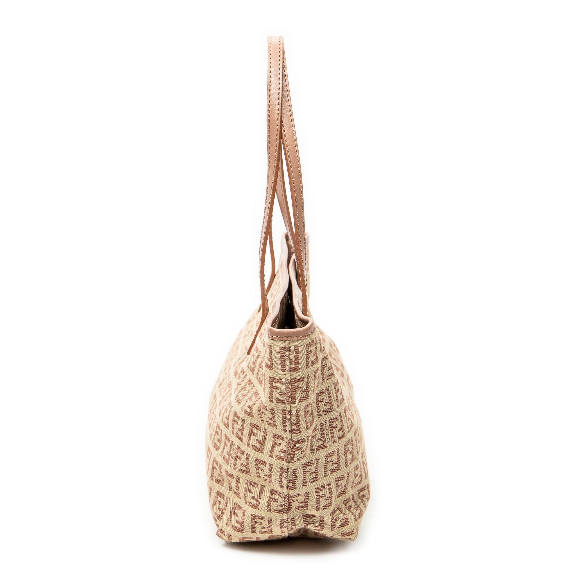 Shoulder Bag Small Roll Tote Beige Zucchino Canvas