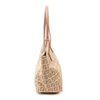 Shoulder Bag Small Roll Tote Beige Zucchino Canvas