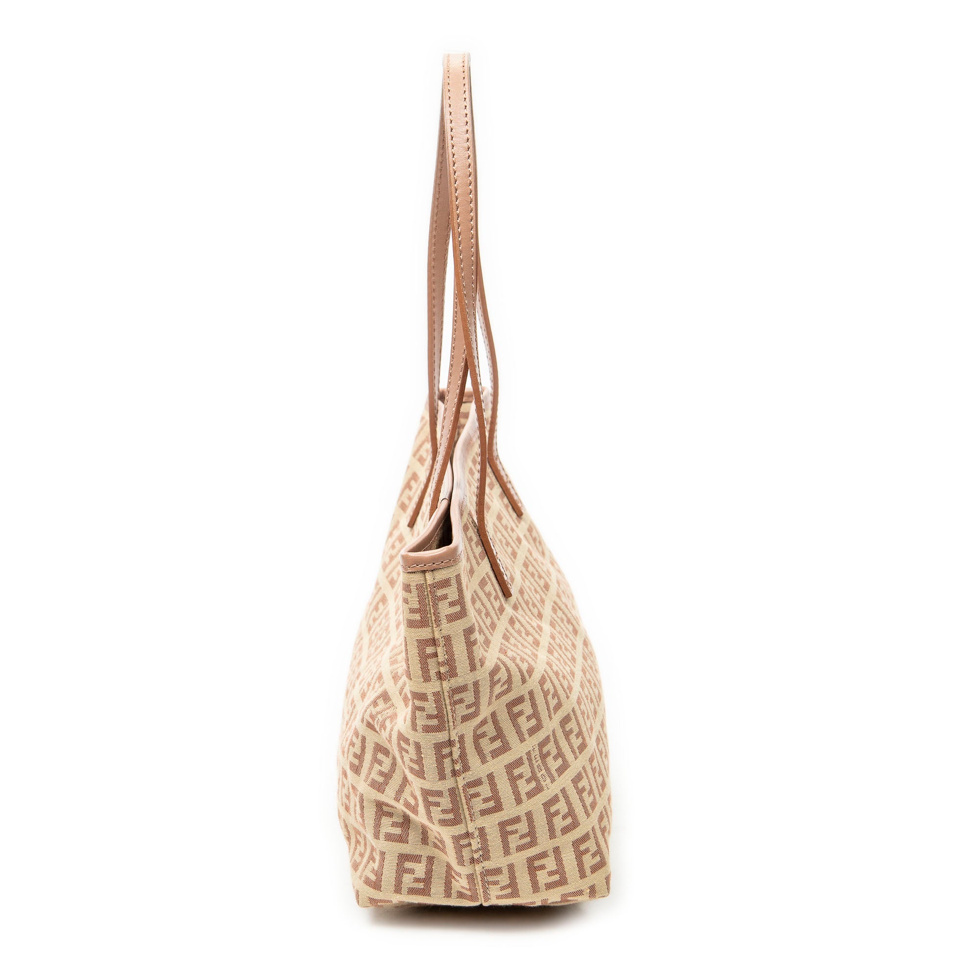 Shoulder Bag Small Roll Tote Beige Zucchino Canvas