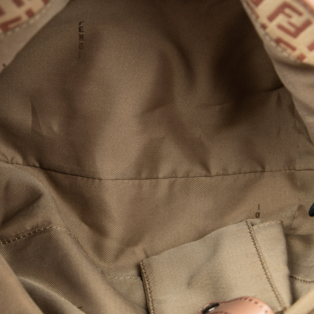 Shoulder Bag Small Roll Tote Beige Zucchino Canvas