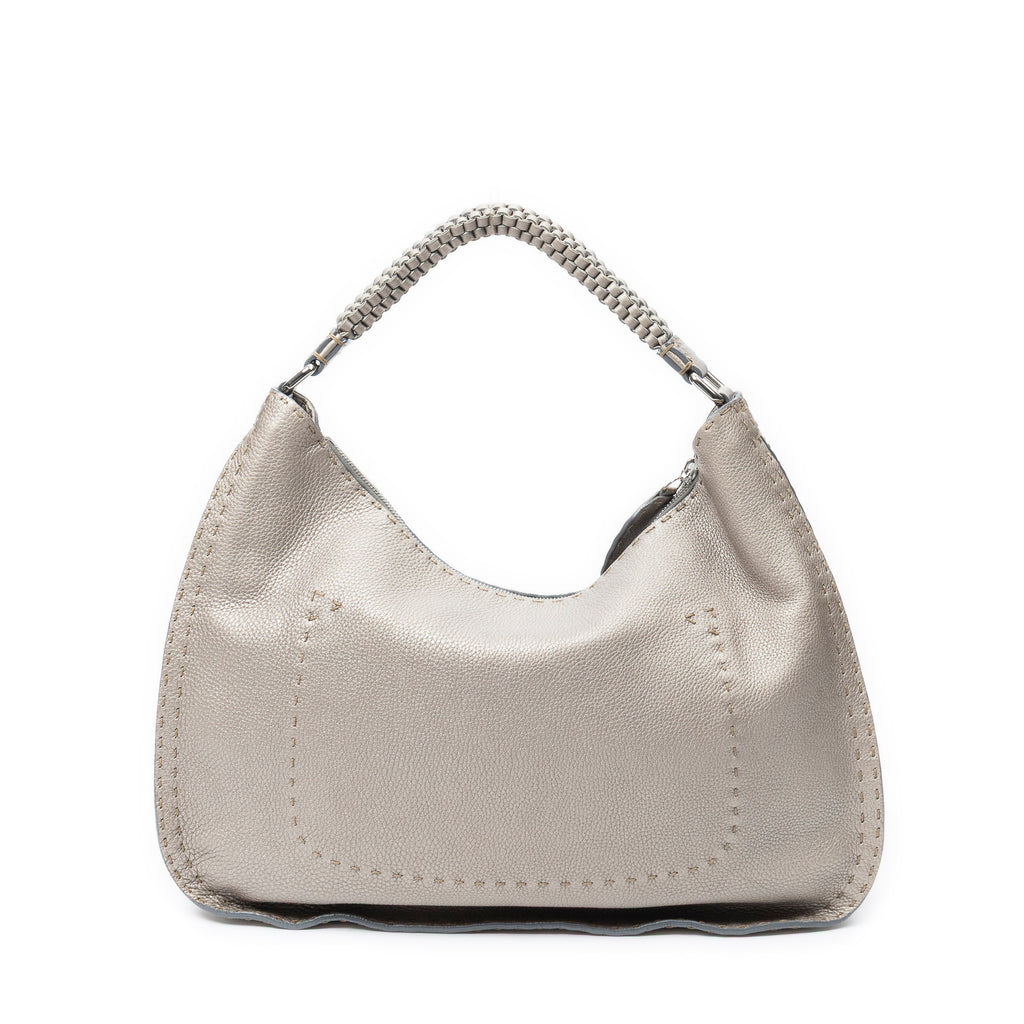 Shoulder Bag Large Selleria Hobo Silver Selleria Leather