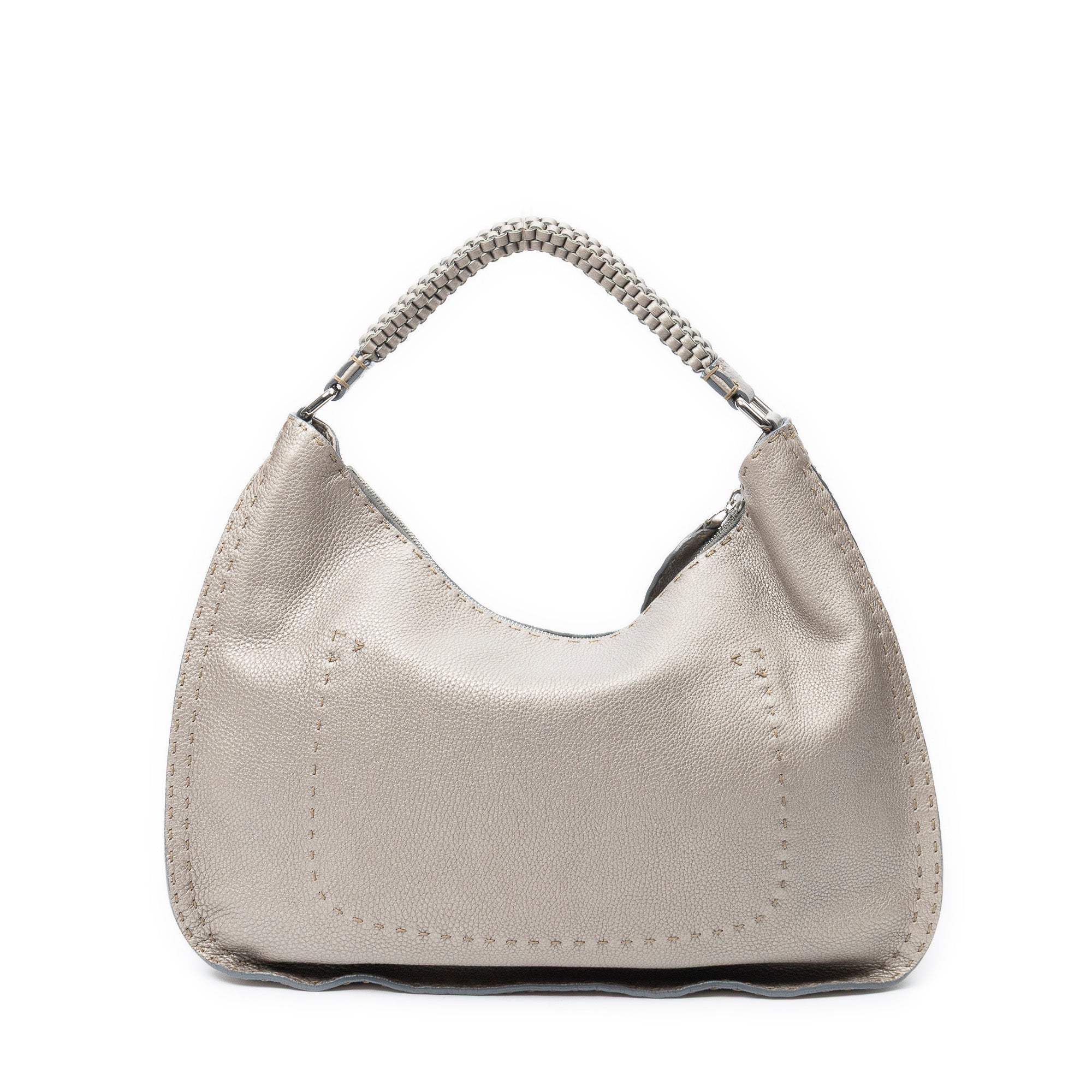 Shoulder Bag Large Selleria Hobo Silver Selleria Leather