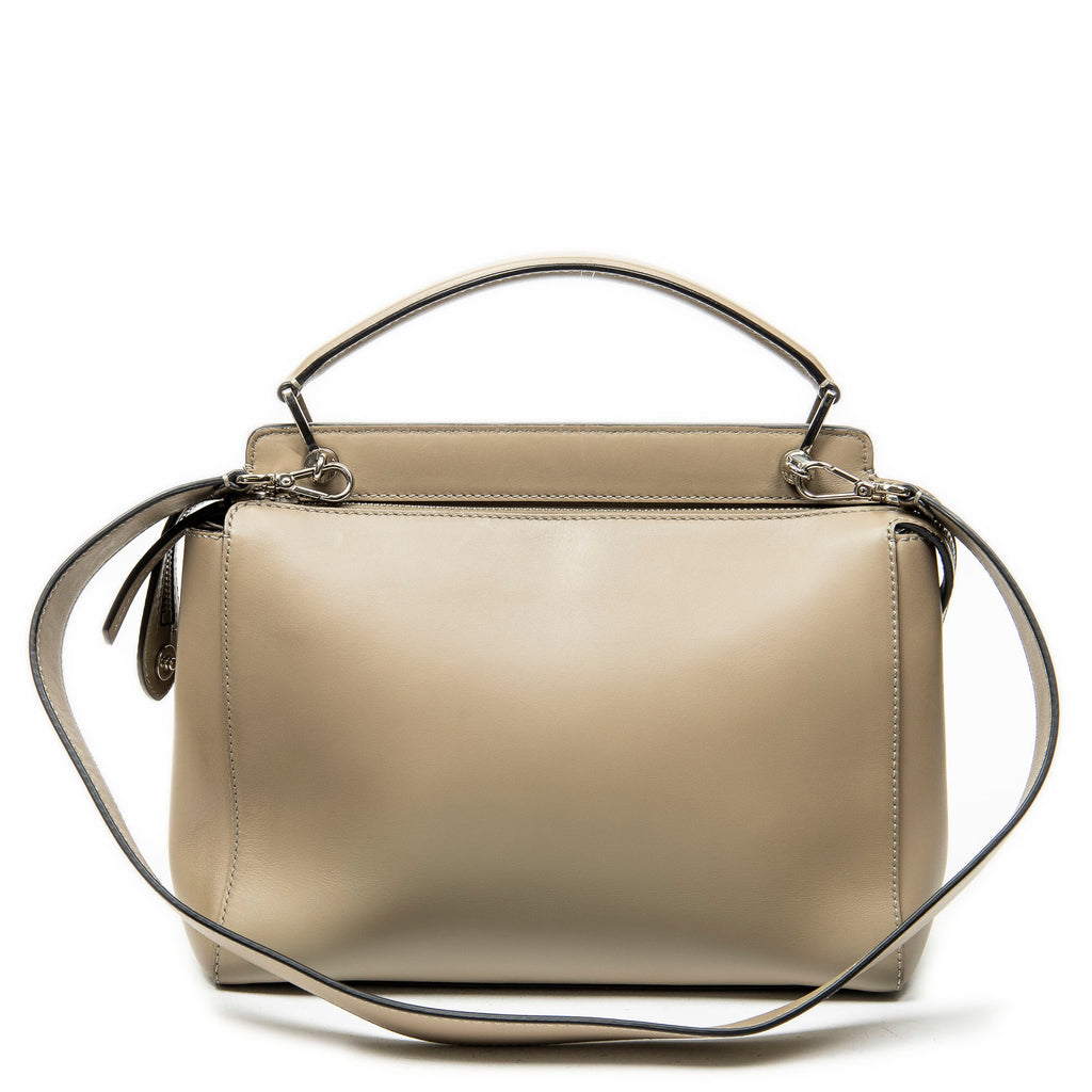 Shoulder Bag Dot Com Satchel Taupe Smooth Leather