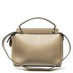 Shoulder Bag Dot Com Satchel Taupe Smooth Leather