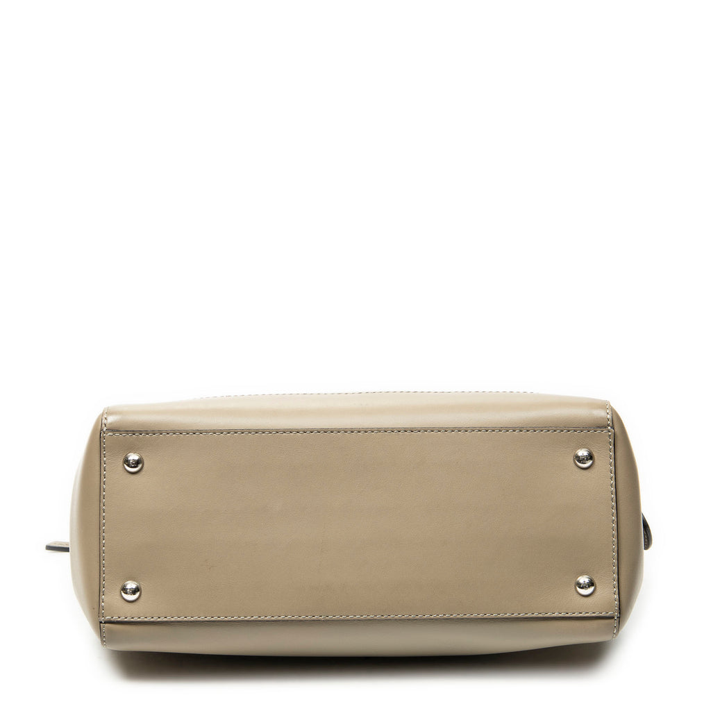 Shoulder Bag Dot Com Satchel Taupe Smooth Leather