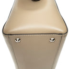 Shoulder Bag Dot Com Satchel Taupe Smooth Leather