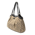 Sac à bandoulière GG Shoulder Tote en toile monogrammée beige