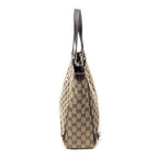 Shoulder Bag Large Abbey D-Ring Tote Beige Monogrammed Canvas