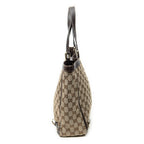 Shoulder Bag Large Abbey D-Ring Tote Beige Monogrammed Canvas