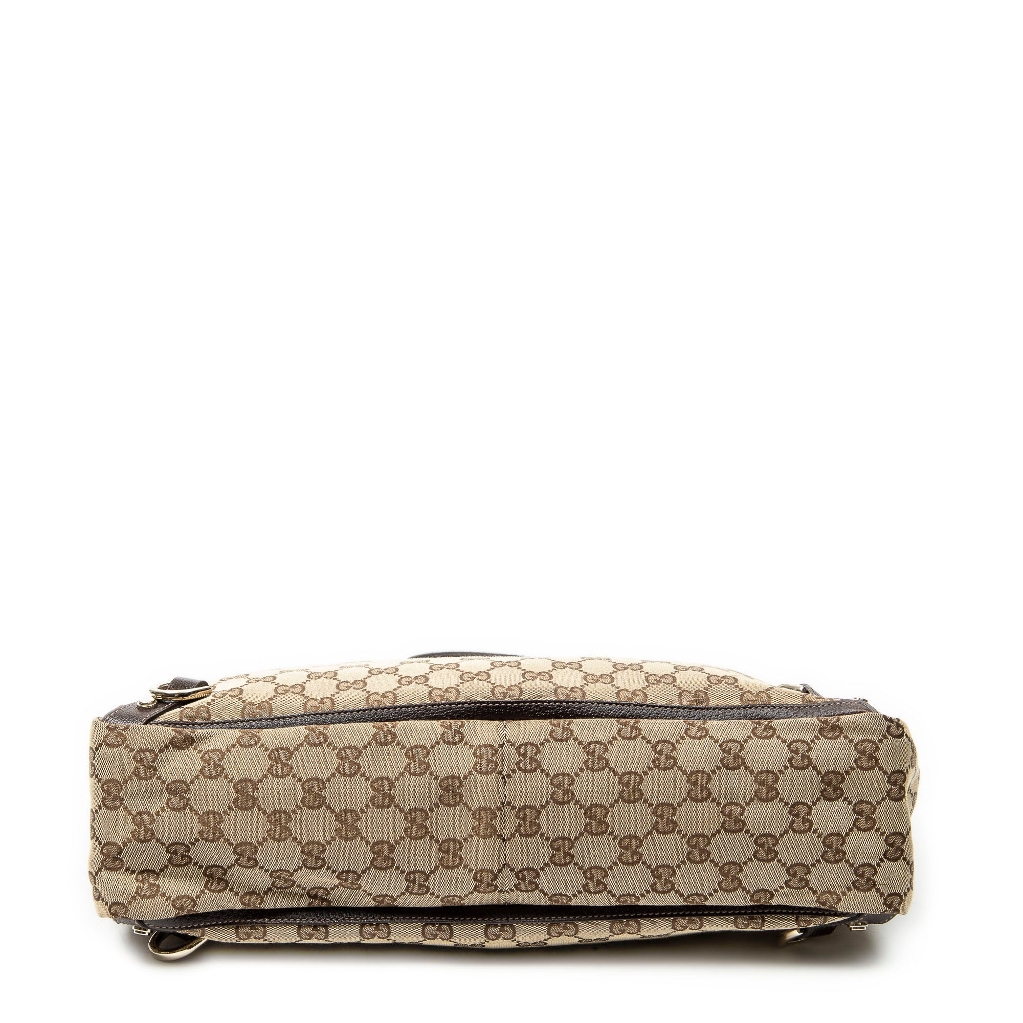 Shoulder Bag Large Abbey D-Ring Tote Beige Monogrammed Canvas