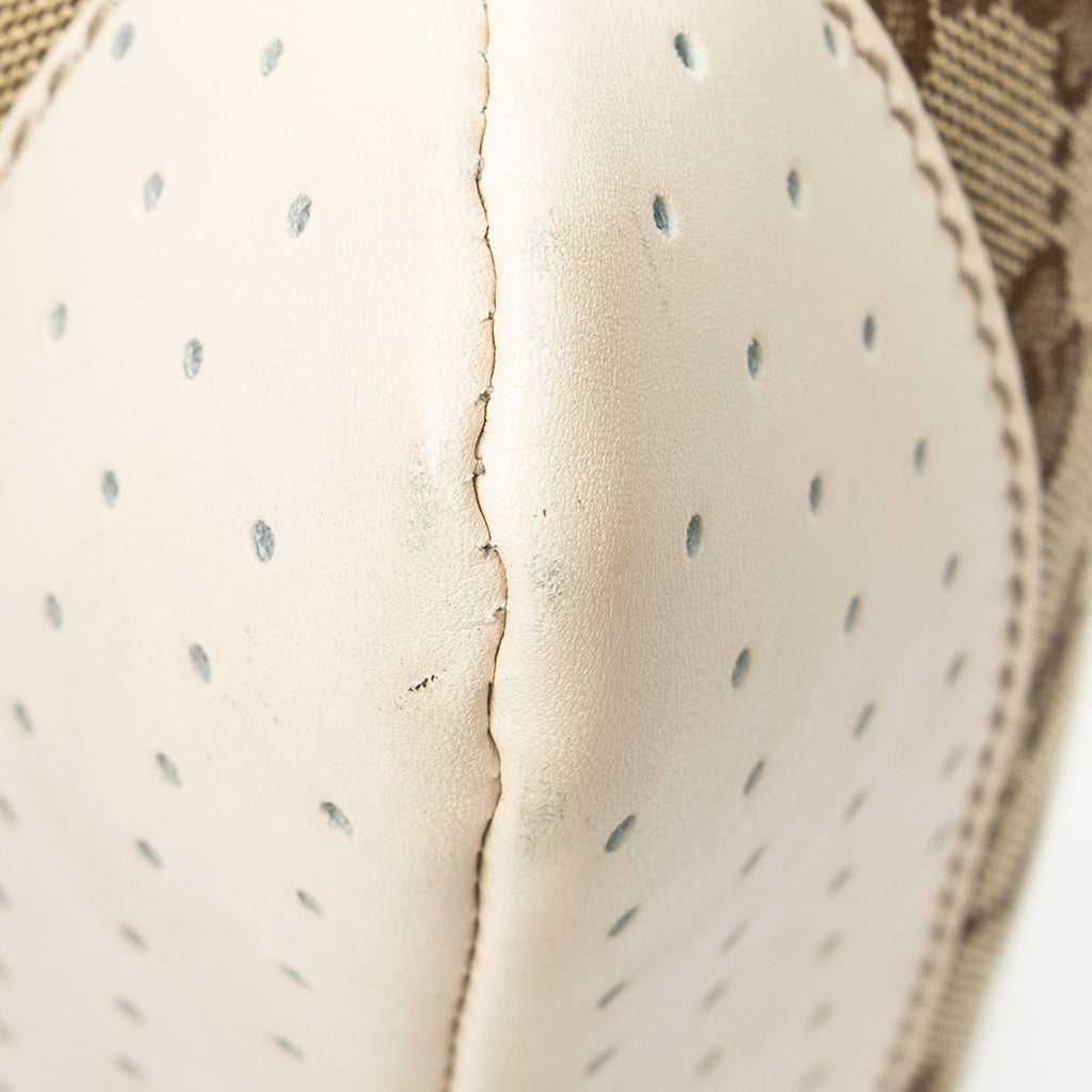 Shoulder Bag Medium Messenger Beige Monogrammed Canvas