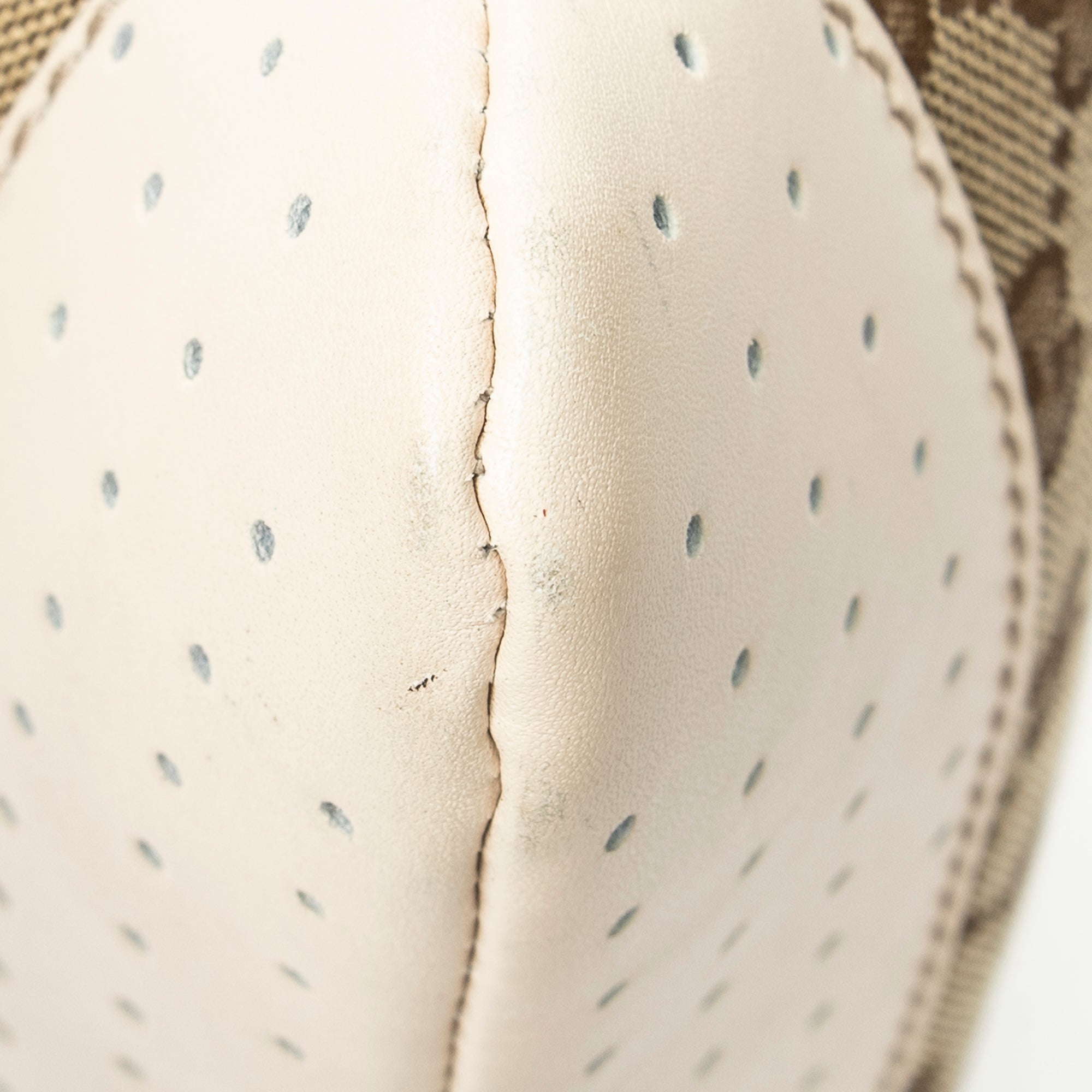 Shoulder Bag Medium Messenger Beige Monogrammed Canvas
