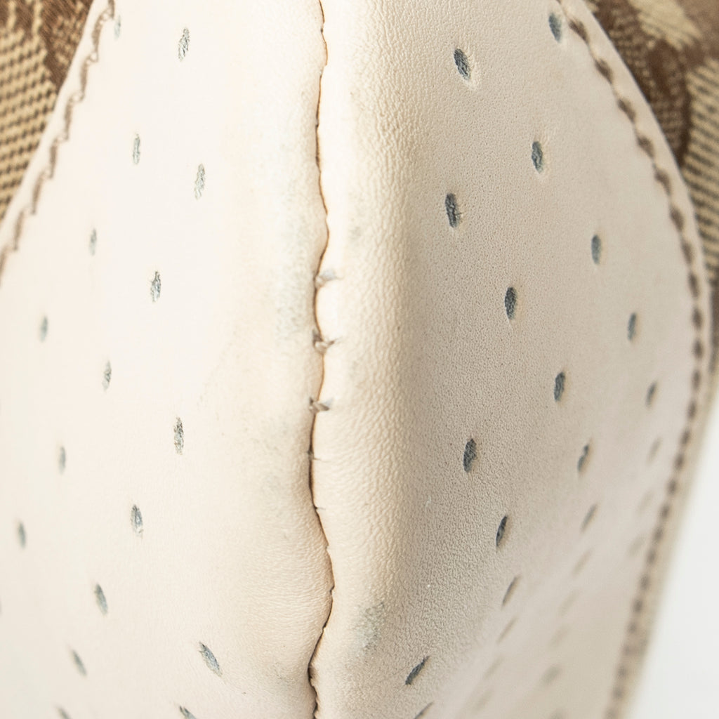 Shoulder Bag Medium Messenger Beige Monogrammed Canvas