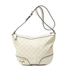 Shoulder Bag Lovely Heart Crossbody Ivory Guccissima Leather