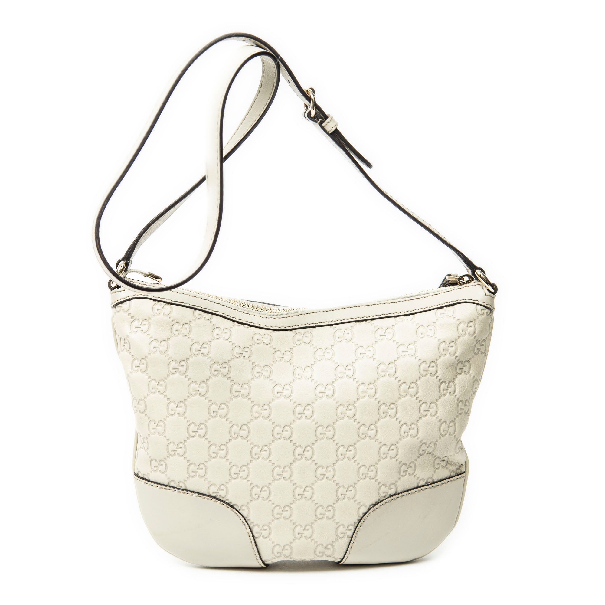 Shoulder Bag Lovely Heart Crossbody Ivory Guccissima Leather