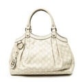 Shoulder Bag Small Sukey Tote Ivory Guccissima Leather