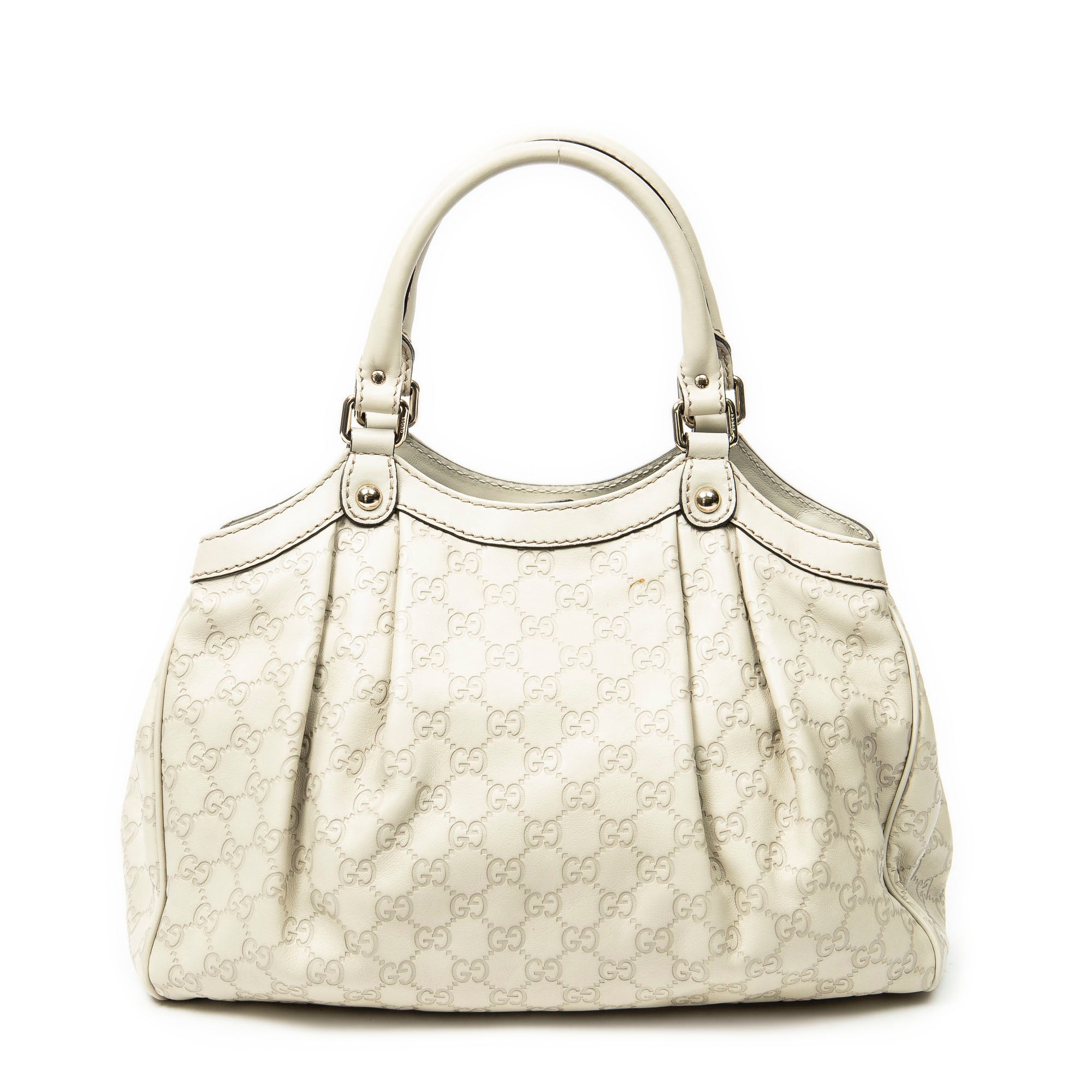 Shoulder Bag Small Sukey Tote Ivory Guccissima Leather