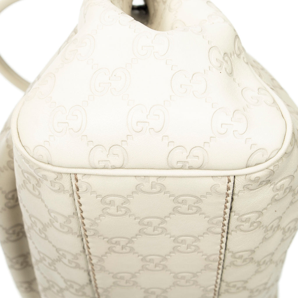 Shoulder Bag Small Sukey Tote Ivory Guccissima Leather