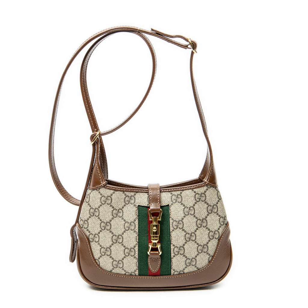 Shoulder Bag Mini Jackie 1961 Beige Supreme Coated Canvas
