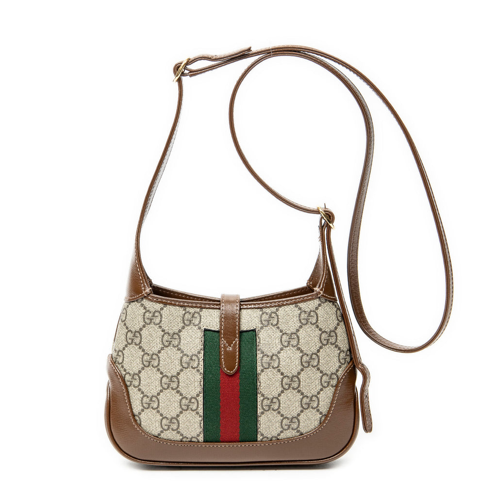 Shoulder Bag Mini Jackie 1961 Beige Supreme Coated Canvas