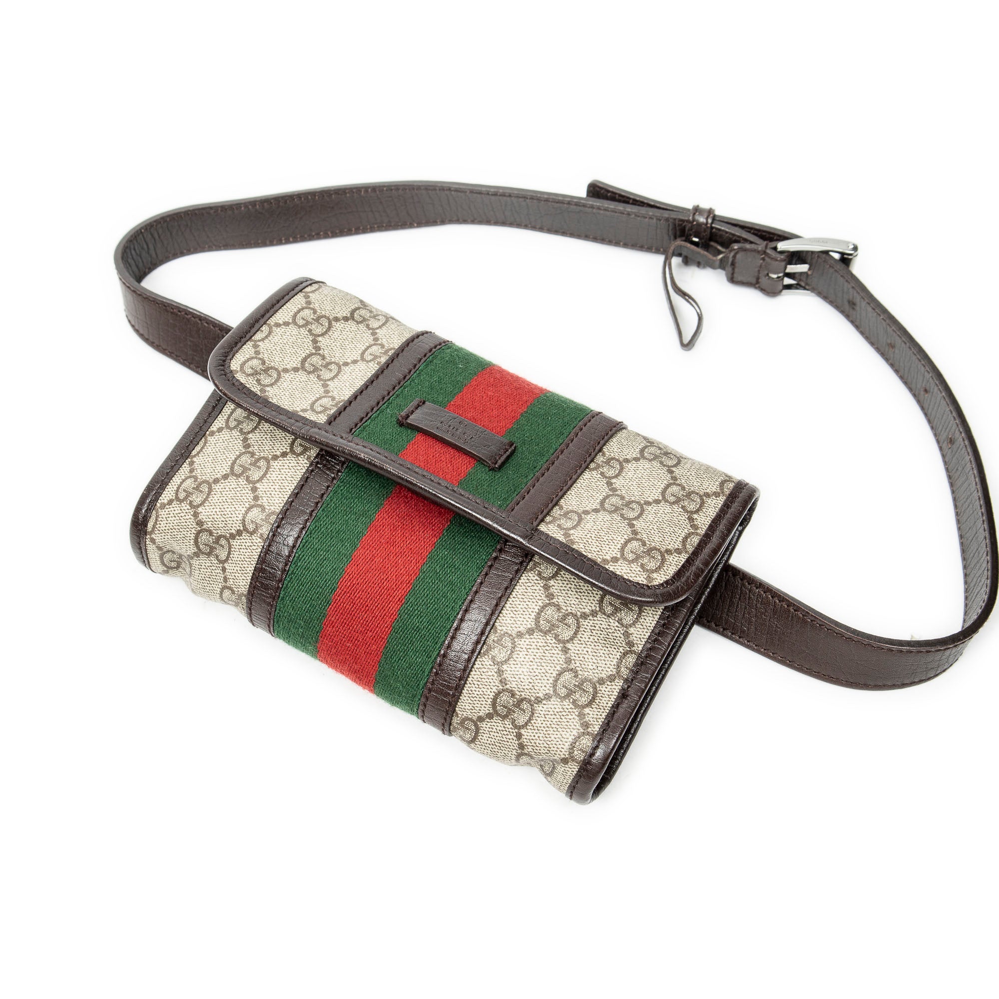 Waist Bag Ophidia Belt Bag Beige Supreme Coated Canvas