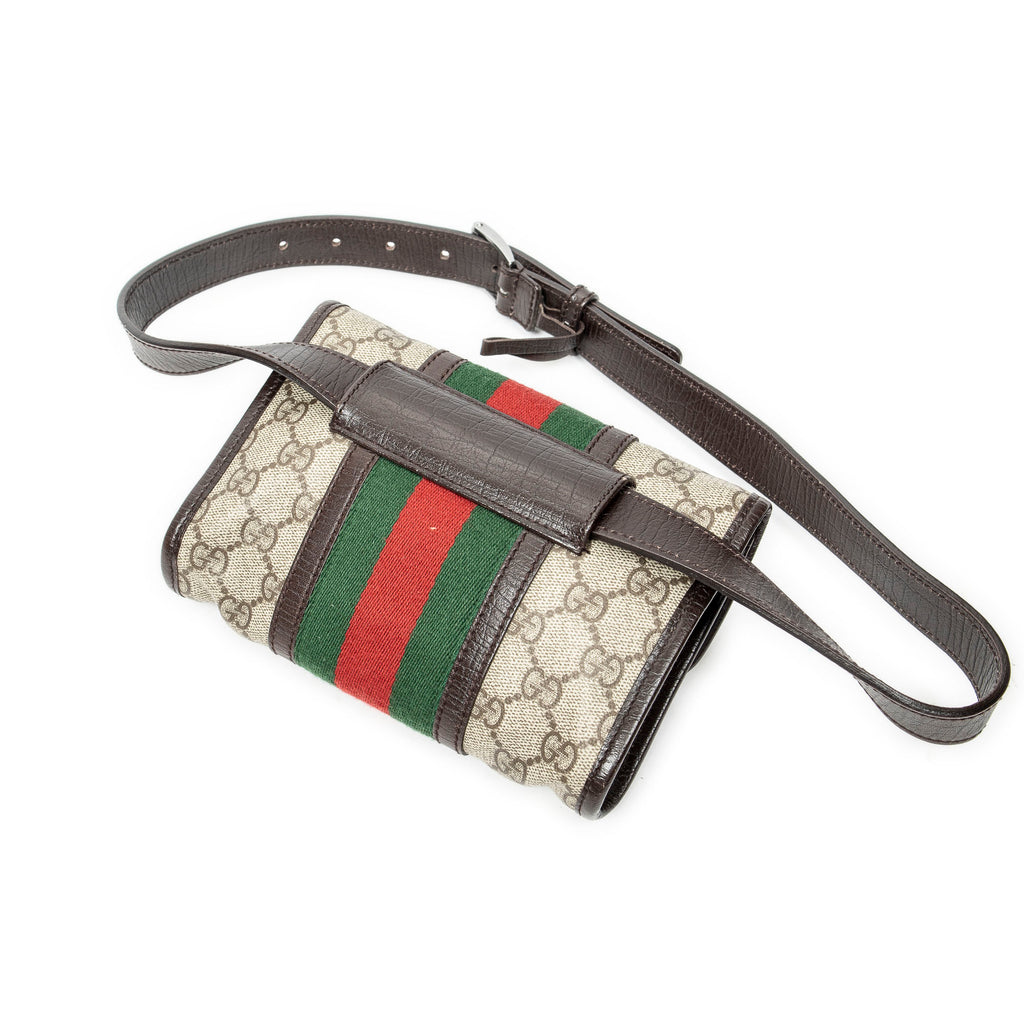 Waist Bag Ophidia Belt Bag Beige Supreme Coated Canvas