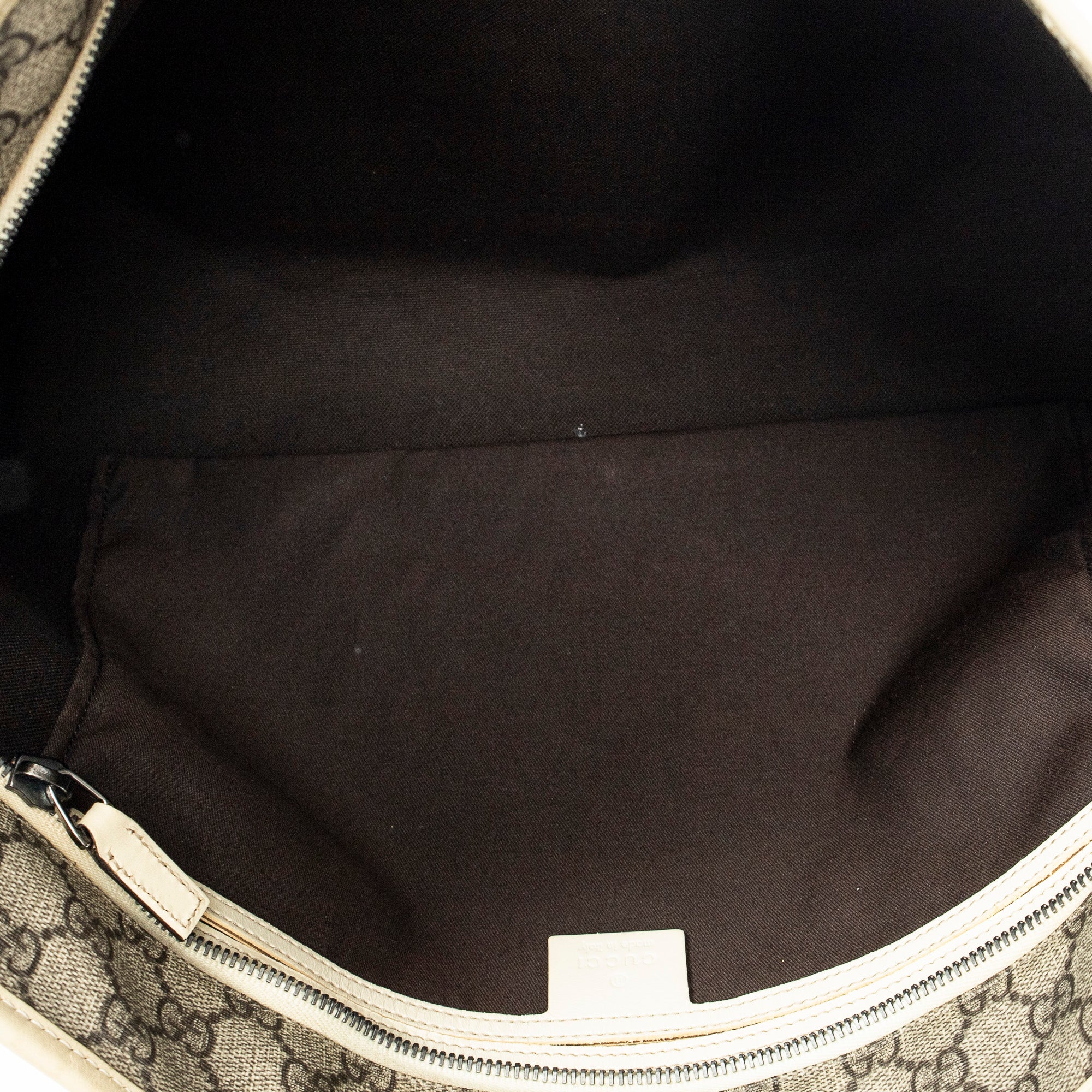 Shoulder Bag Large Zip Shopping Tote Beige Supreme Coated Canvas