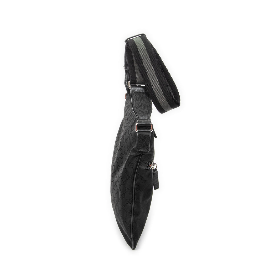 Bolso de Hombro Bandolera Monogram de Lona de Nailon Negra
