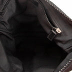Shoulder Bag Messenger Crossbody Black Monogrammed Nylon Canvas