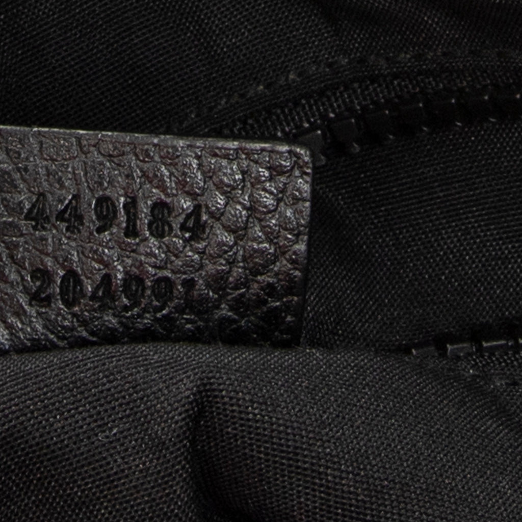 Shoulder Bag Messenger Crossbody Black Monogrammed Nylon Canvas
