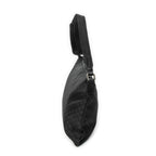 Shoulder Bag Large Flat Messenger Black Monogrammed Nylon Canvas