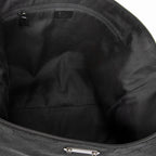 Shoulder Bag Large Flat Messenger Black Monogrammed Nylon Canvas