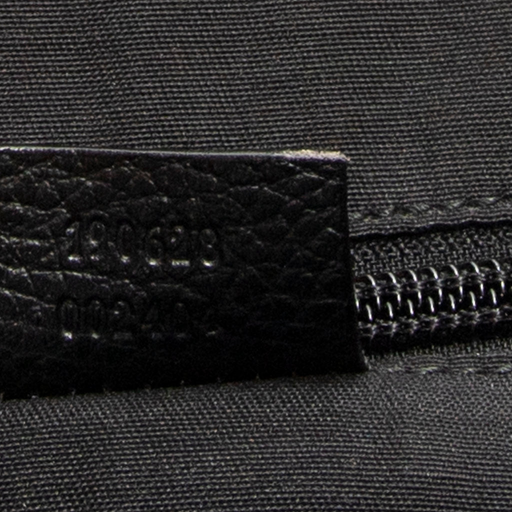 Shoulder Bag Large Flat Messenger Black Monogrammed Nylon Canvas