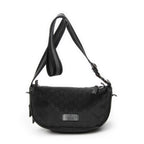 Waist Bag GG Fanny Pack Black Monogrammed Nylon Canvas