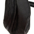 Waist Bag GG Fanny Pack Black Monogrammed Nylon Canvas