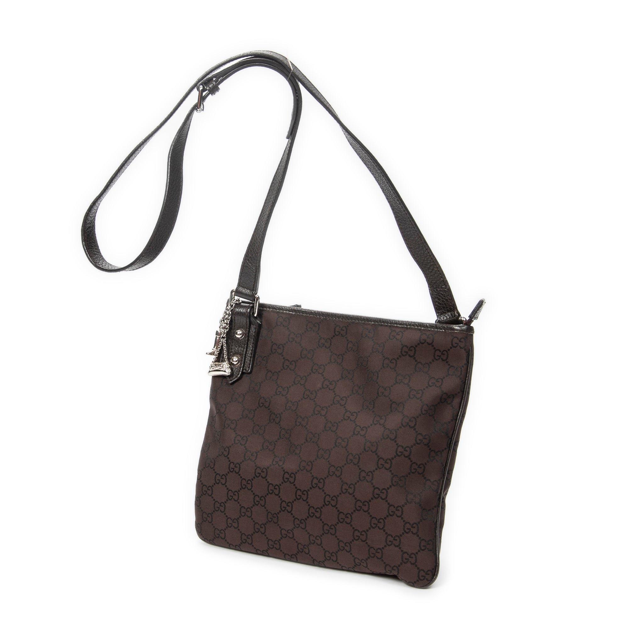 Shoulder Bag Jolicoeur Messenger Brown Monogrammed Canvas