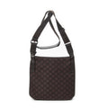 Shoulder Bag Front Pocket Jolicoeur Messenger Brown Monogrammed Nylon Canvas