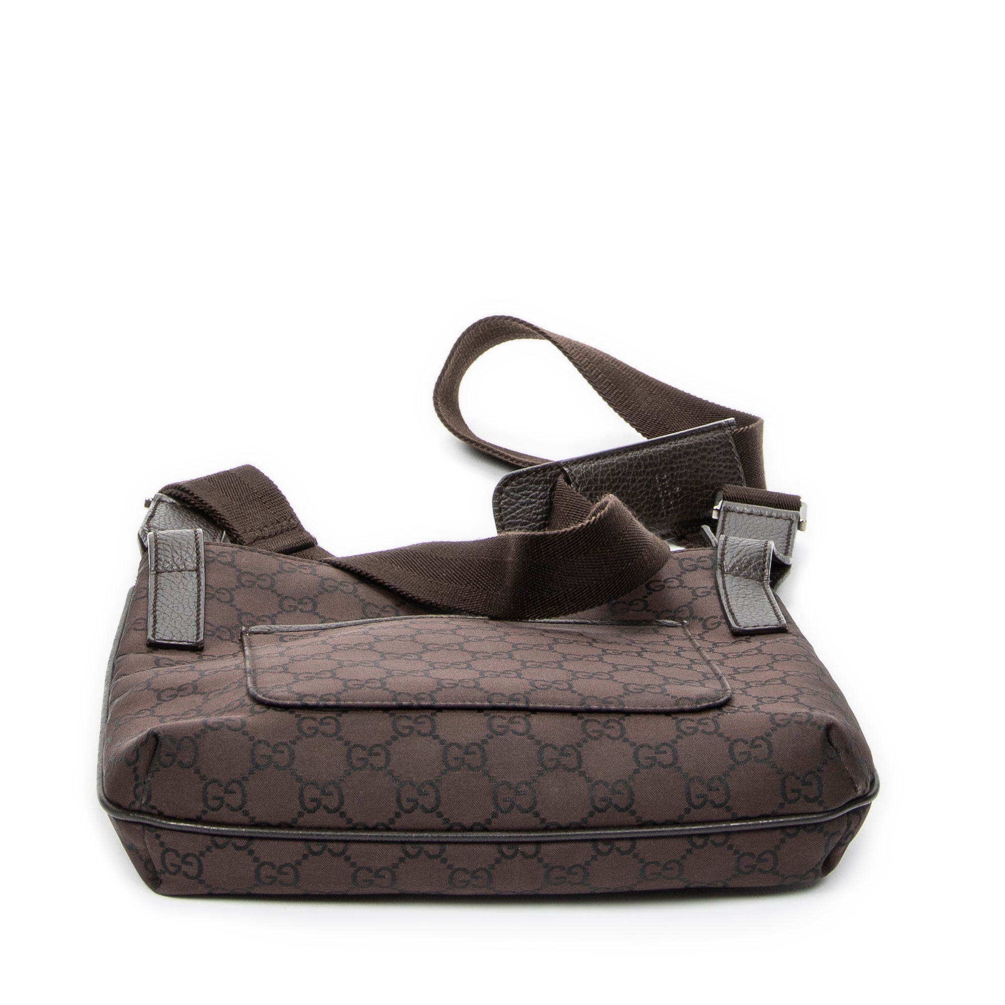 Shoulder Bag Front Pocket Jolicoeur Messenger Brown Monogrammed Nylon Canvas