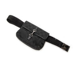 Shoulder Bag Small Waist Pouch Black Monogrammed Canvas