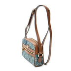 Shoulder Bag Mini Web Ophidia Crossbody Blue Monogrammed Denim Canvas