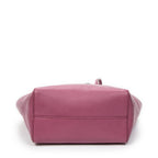 Bolso de Hombro Pequeño Swing Tote Piel de Becerro Granulada Morada