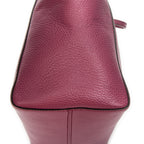 Bolso de Hombro Pequeño Swing Tote Piel de Becerro Granulada Morada