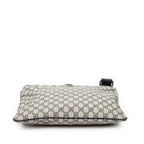 Shoulder Bag Large Square Zip Messenger Grey Supreme Coated Canvas