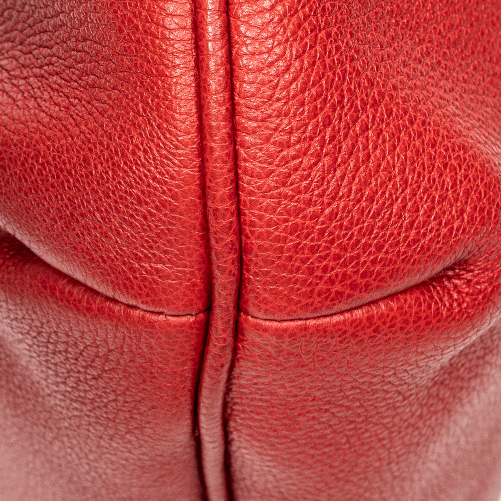 Bolso de hombro grande Halfmoon Hobo de piel estampada roja
