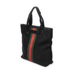 Shoulder Bag Web Techno Tote Black Canvas