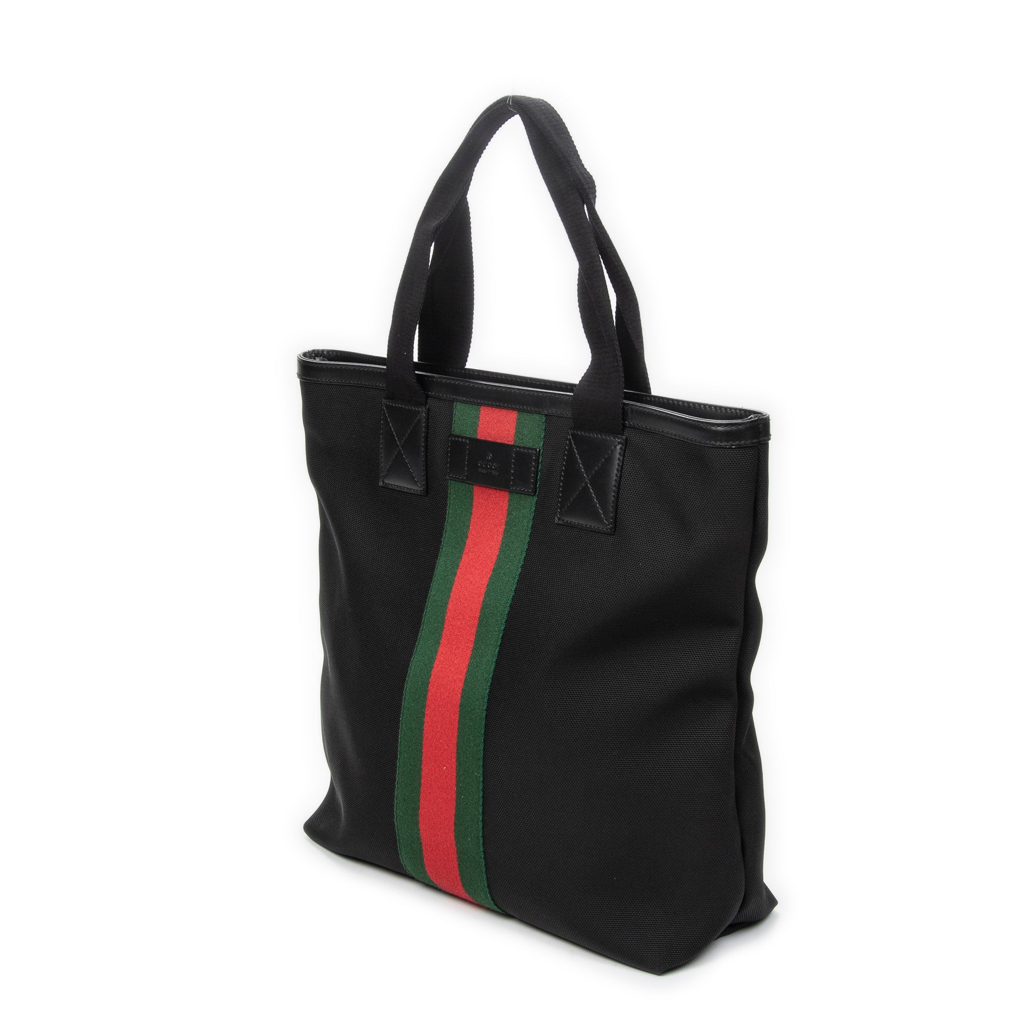 Shoulder Bag Web Techno Tote Black Canvas