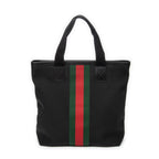 Shoulder Bag Web Techno Tote Black Canvas