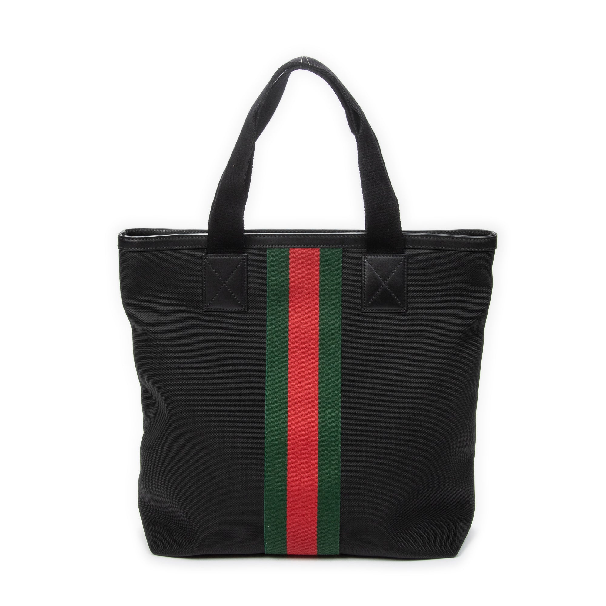 Shoulder Bag Web Techno Tote Black Canvas